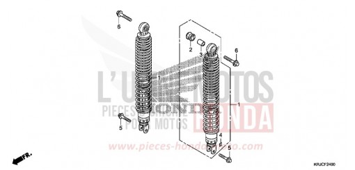 COUSSIN ARRIERE FES125AC de 2012